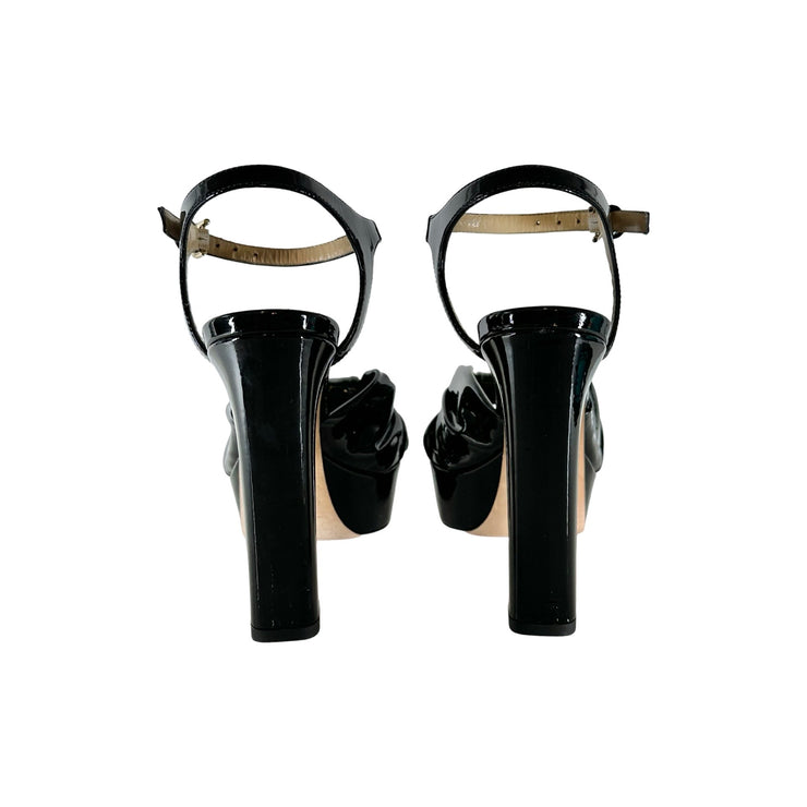 Jimmy Choo - Heloise 120 Black Patent Leather Pumps