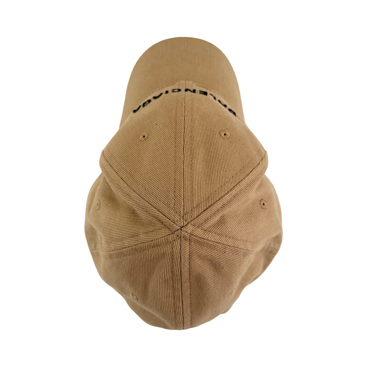 Balenciaga - Logo Cap Beige Embroidered Baseball Hat Large