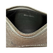 Balenciaga - Silver Sparkle Zip Card Holder