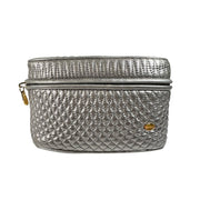 Bally - Quilted Silver Leather Waist Pouch