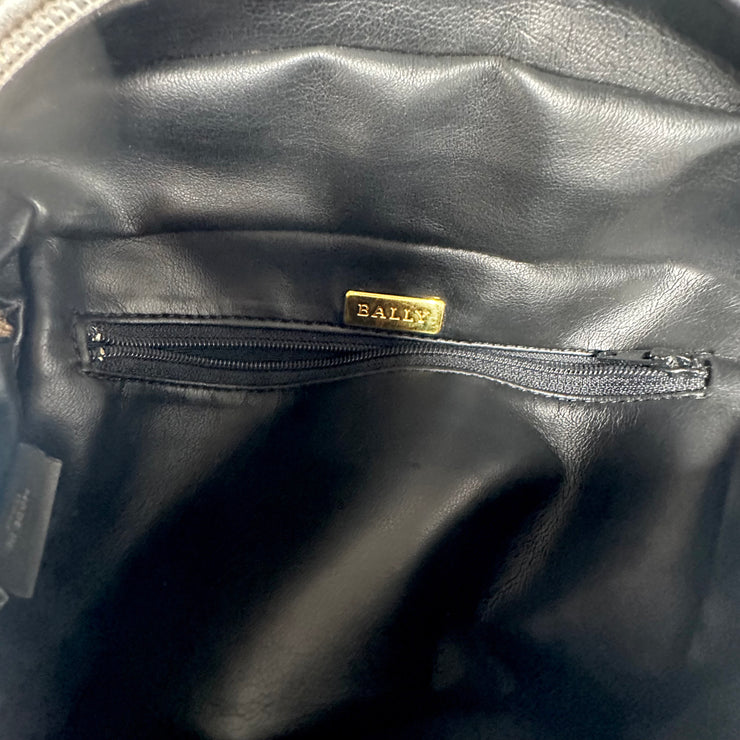 Bally - Quilted Silver Leather Waist Pouch