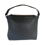 Bottega Veneta - Black Leather Intrecciato 2-way Messenger Bag