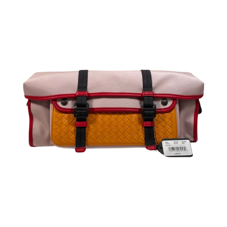 Bottega Veneta - Intrecciato Leather & Canvas Oversized Belt Bag