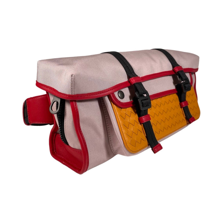 Bottega Veneta - Intrecciato Leather & Canvas Oversized Belt Bag