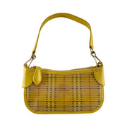 Burberry - Bright Dandelion Haymarket Stripes Small Sling Handbag