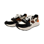 Burberry - Men's Ramsey Check Black & Beige Low Top Sneakers 45