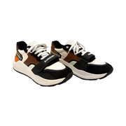 Burberry - Men's Ramsey Check Black & Beige Low Top Sneakers 45