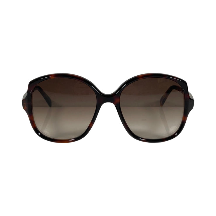 Celine - Round Brown Havana Gradient Lens Sunglasses