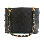 Chanel - CC Black Caviar Petite Timeless Tote