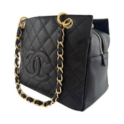 Chanel - CC Black Caviar Petite Timeless Tote