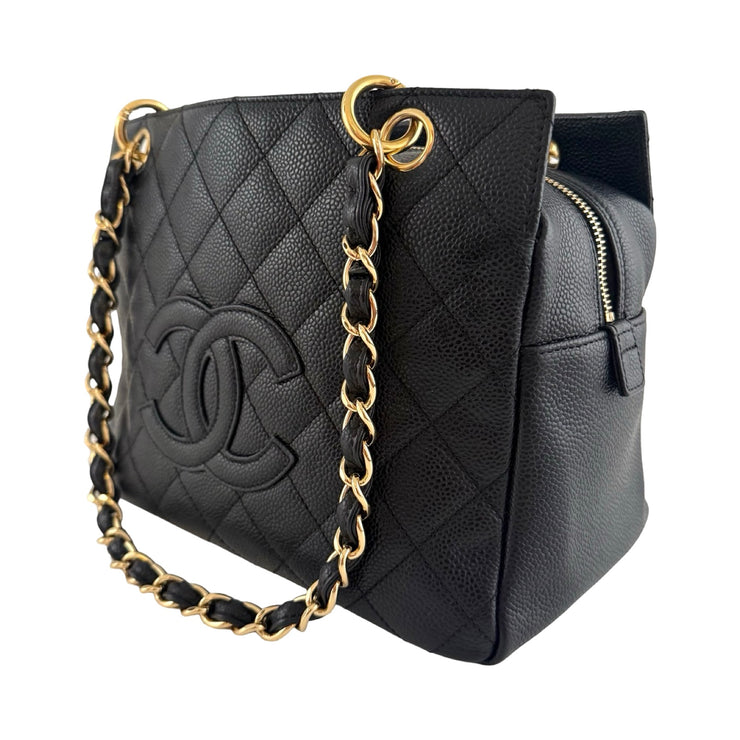 Chanel - CC Black Caviar Petite Timeless Tote