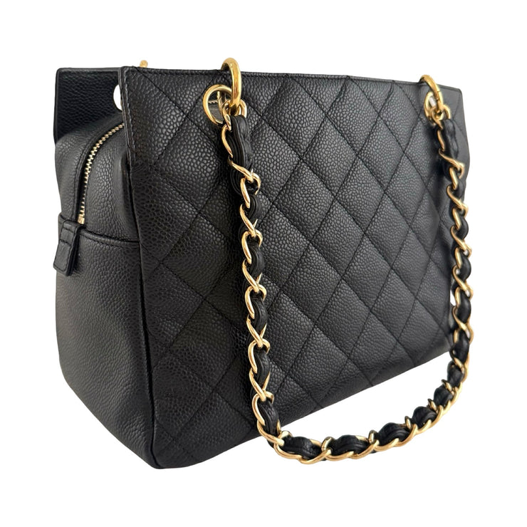 Chanel - CC Black Caviar Petite Timeless Tote