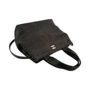 Chanel - CC Black Coco Mark Caviar 2Way Tote