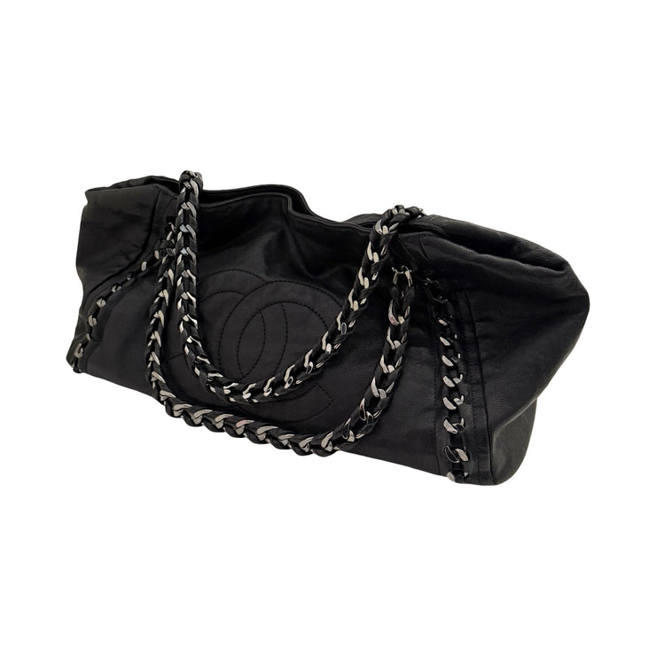 Chanel - CC Black Modern Chain East West Tote
