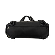 Chanel - CC Black Rhodiod Modern Chain East West Tote