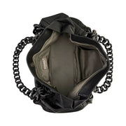 Chanel - CC Black Rhodiod Modern Chain East West Tote