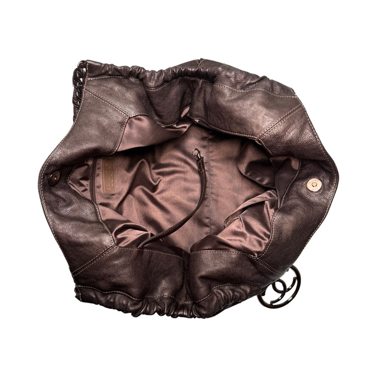Chanel - CC Brown Coco Cabas Hobo Bag