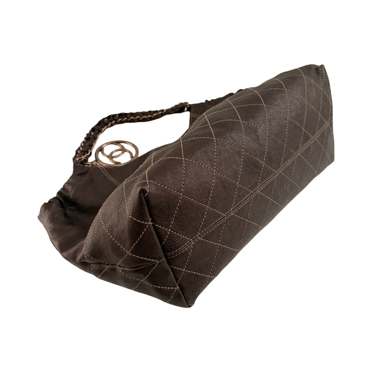 Chanel - CC Brown Coco Cabas Hobo Bag