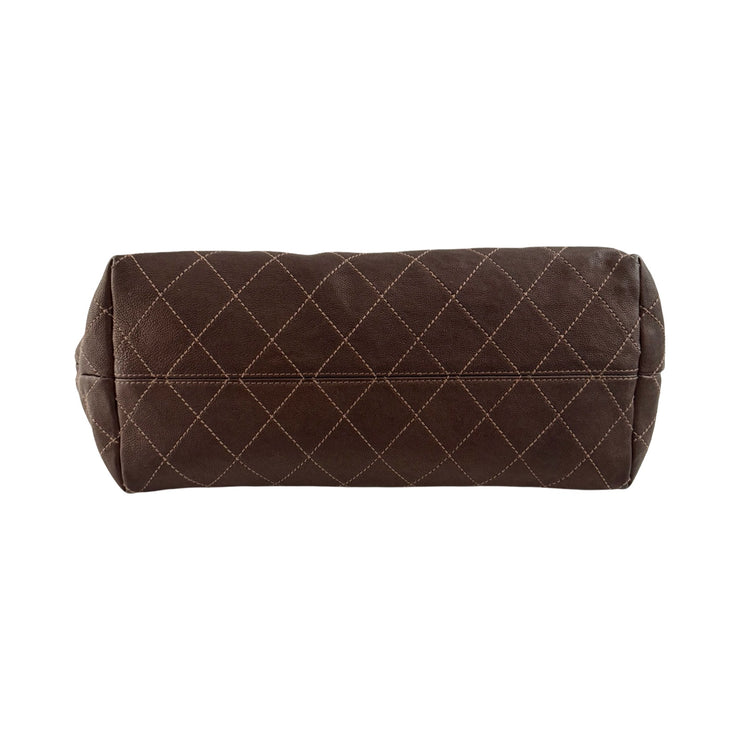 Chanel - CC Brown Coco Cabas Hobo Bag