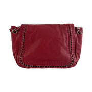 Chanel - CC Crimson Red Luxe Ligne Accordian Flap Bag