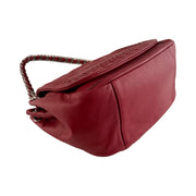Chanel - CC Crimson Red Luxe Ligne Accordian Flap Bag