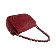 Chanel - CC Crimson Red Luxe Ligne Accordian Flap Bag