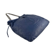 Chanel - CC Dark Blue Caviar 31 Timeless Drawstring Tote