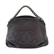 Chanel - CC Navy Perforated Large Baseball Spirit Bag