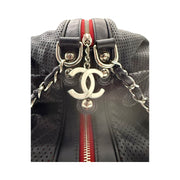 Chanel - CC Navy Perforated Large Baseball Spirit Bag