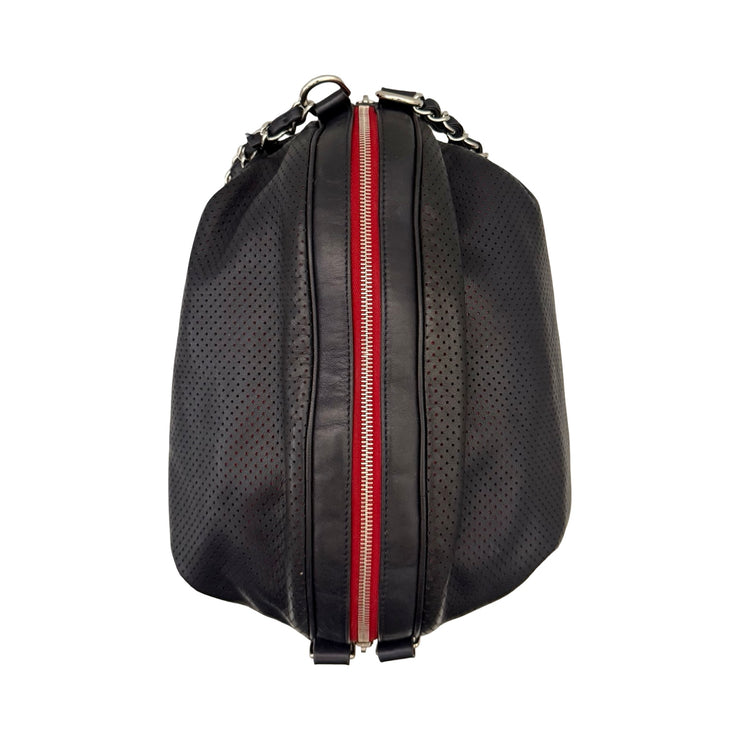 Chanel - CC Navy Perforated Large Baseball Spirit Bag