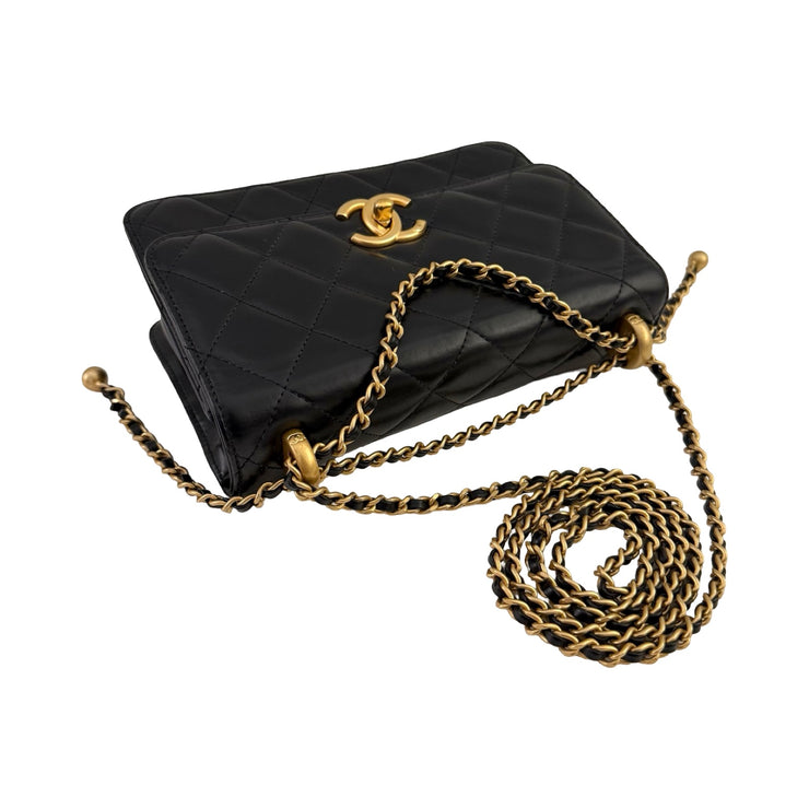 Chanel - CC Perfect Fit Flap Bag Black Small