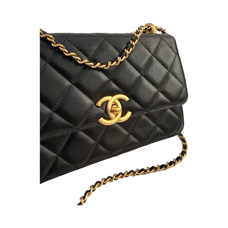Chanel - CC Perfect Fit Flap Bag Black Small