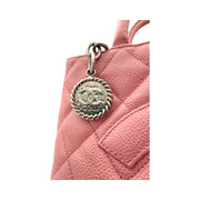 Chanel - CC Pink Quilted Caviar Medallion Tote