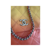Chanel - CC Pink Yellow Orange Gradient Large Hobo Bag