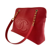 Chanel - CC Red Caviar Coco Ball Large Tote