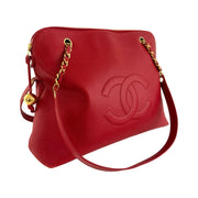 Chanel - CC Red Caviar Coco Ball Large Tote