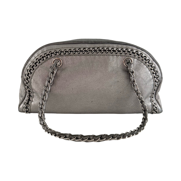 Chanel - CC Silver Luxe Ligne Bowler Bag