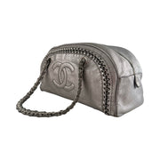 Chanel - CC Silver Luxe Ligne Bowler Bag