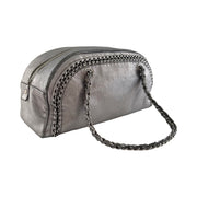 Chanel - CC Silver Luxe Ligne Bowler Bag