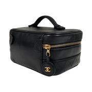 Chanel - CC Vintage Bicolore Lambskin Vanity Cosmetics Handbag