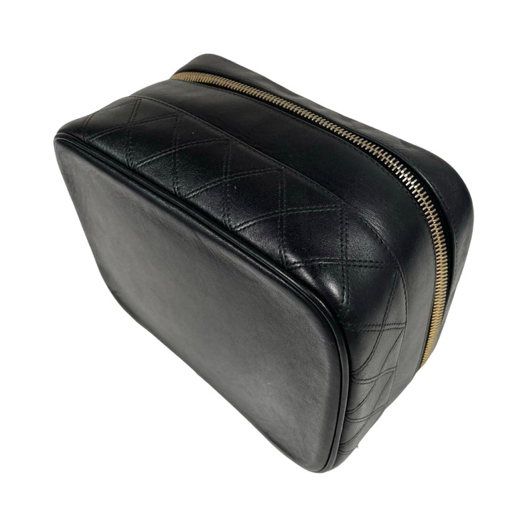 Chanel - CC Vintage Bicolore Lambskin Vanity Cosmetics Handbag