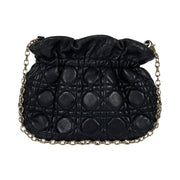 Christian Dior - Black Cannage Lambskin Chain Shoulder Bag
