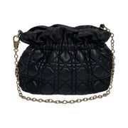 Christian Dior - Black Cannage Lambskin Chain Shoulder Bag