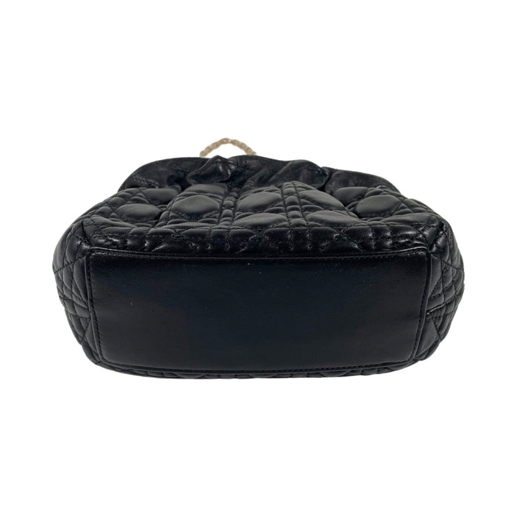 Christian Dior - Black Cannage Lambskin Chain Shoulder Bag