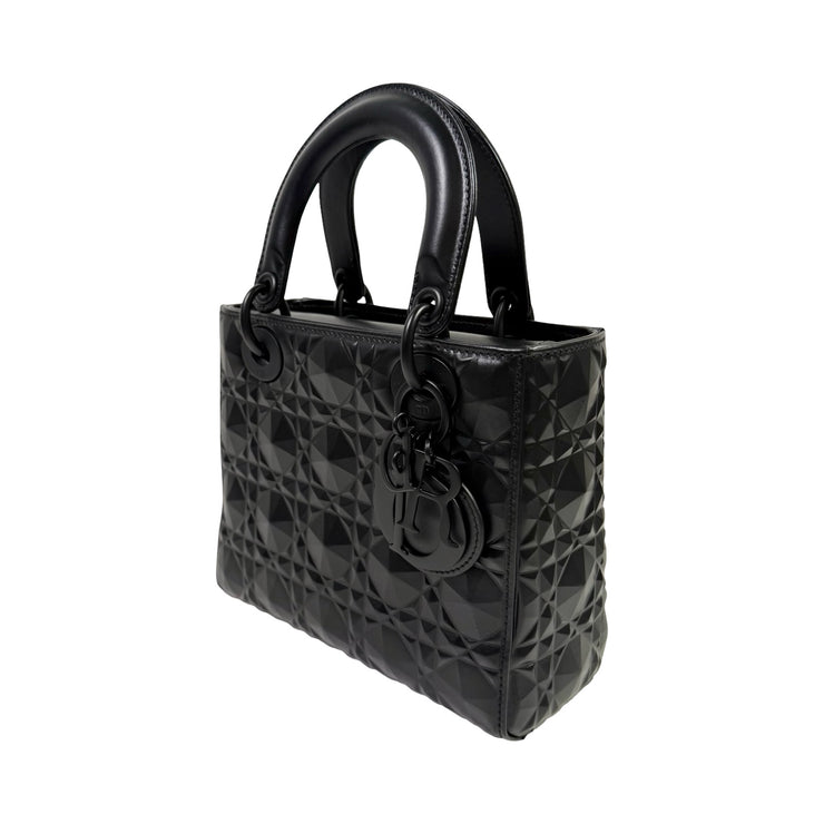 Christian Dior - My ABCDior Black Diamond Cannage Small Lady Dior Bag