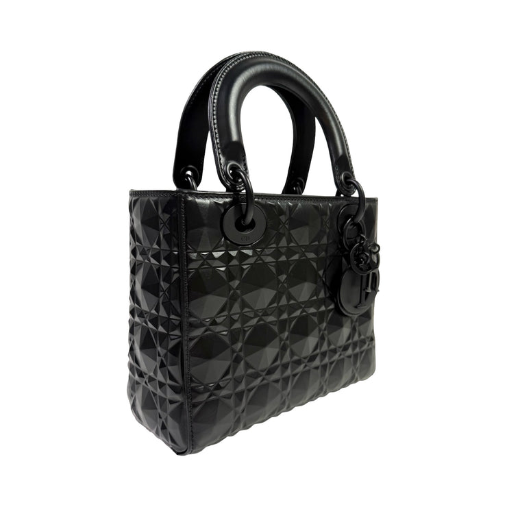 Christian Dior - My ABCDior Black Diamond Cannage Small Lady Dior Bag