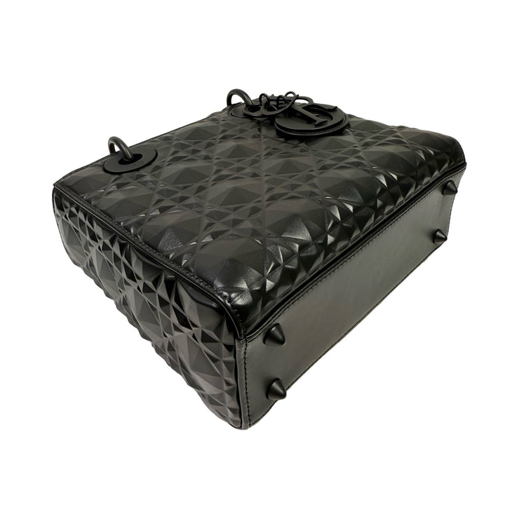 Christian Dior - My ABCDior Black Diamond Cannage Small Lady Dior Bag
