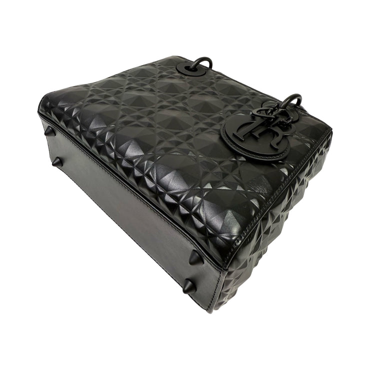 Christian Dior - My ABCDior Black Diamond Cannage Small Lady Dior Bag