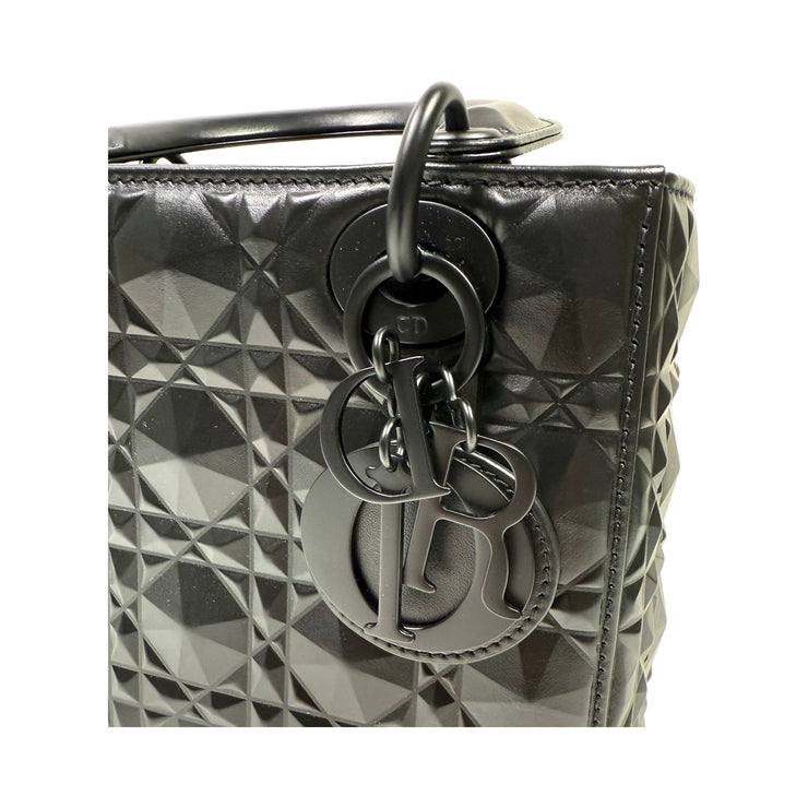 Christian Dior - My ABCDior Black Diamond Cannage Small Lady Dior Bag