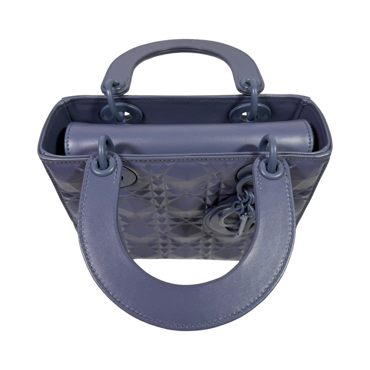 Christian Dior - My ABCDior Blue Diamond Cannage Small Lady Dior Bag